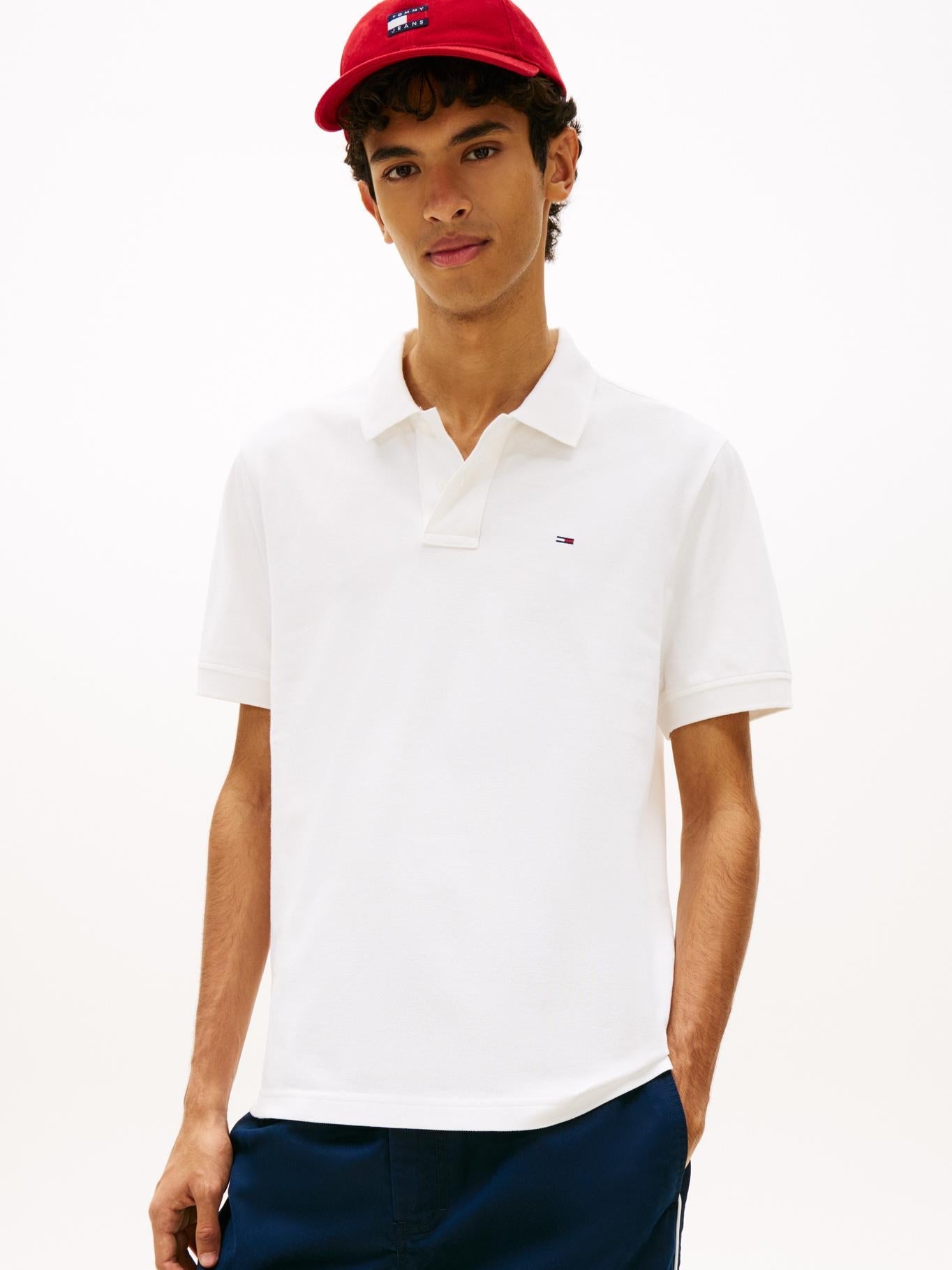 Poloshirt Tommy Jeans Mangas Cortas Liso para Caballeros