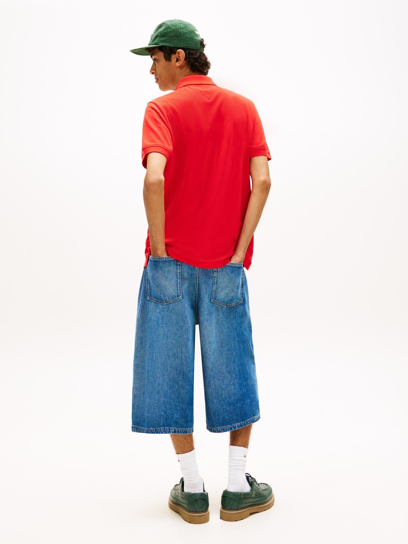 Poloshirt Tommy Jeans Mangas Cortas Liso para Caballeros