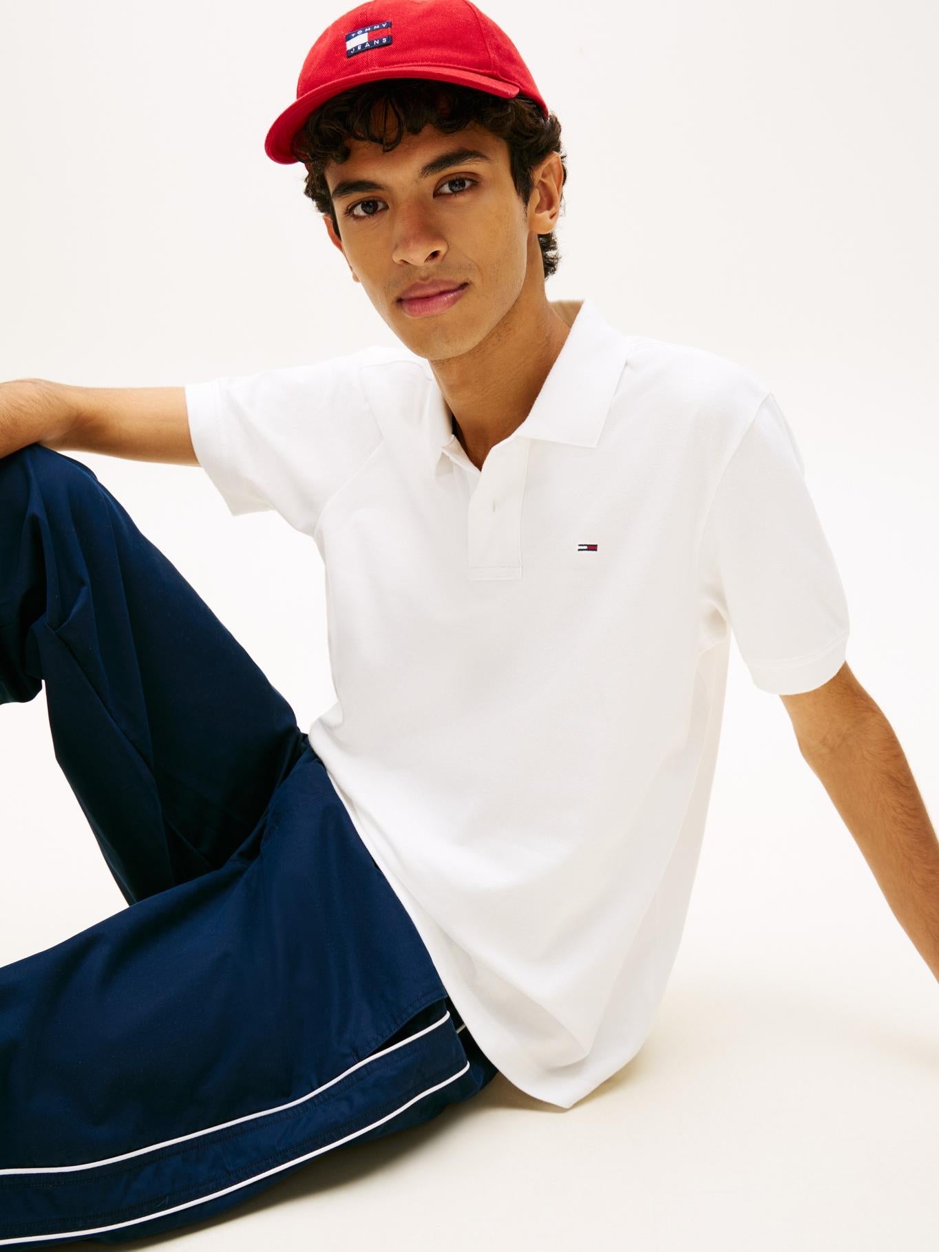 Poloshirt Tommy Jeans Mangas Cortas Liso para Caballeros