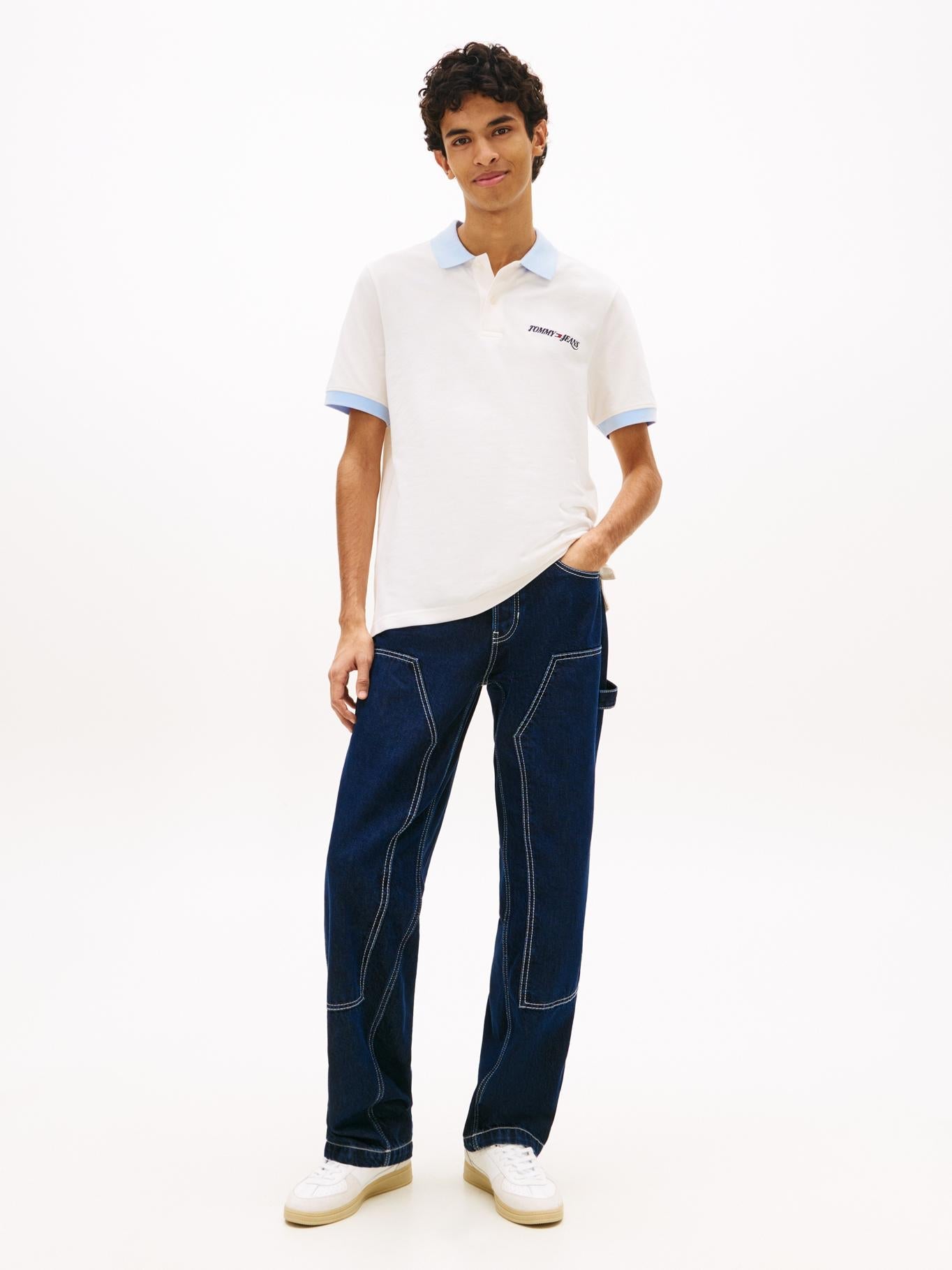 Poloshirt Tommy Jeans Mangas Cortas Liso para Caballeros