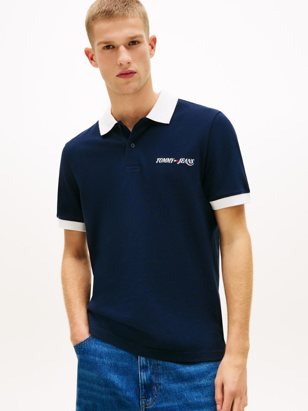Poloshirt Tommy Jeans Mangas Cortas Liso para Caballeros