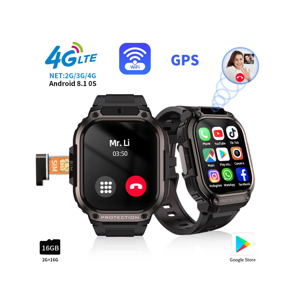 Reloj Inteligente Con GPS 4G LTE - 2 GB+16 GB