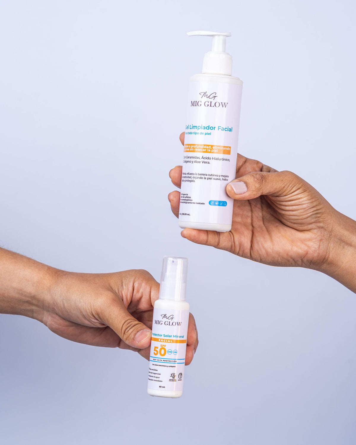 Combo Protector Facial Mas Gel Limpiador
