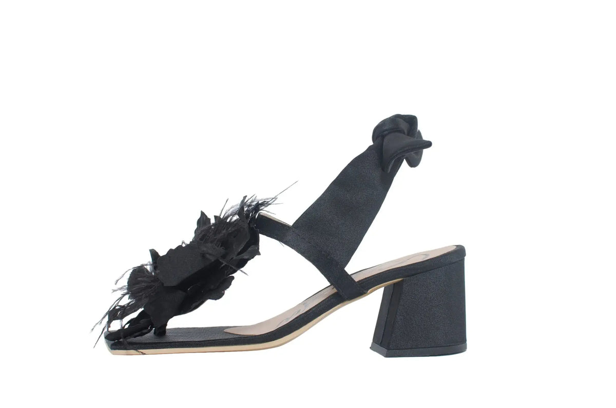 Zapatos Mai Square Sandals Black LC