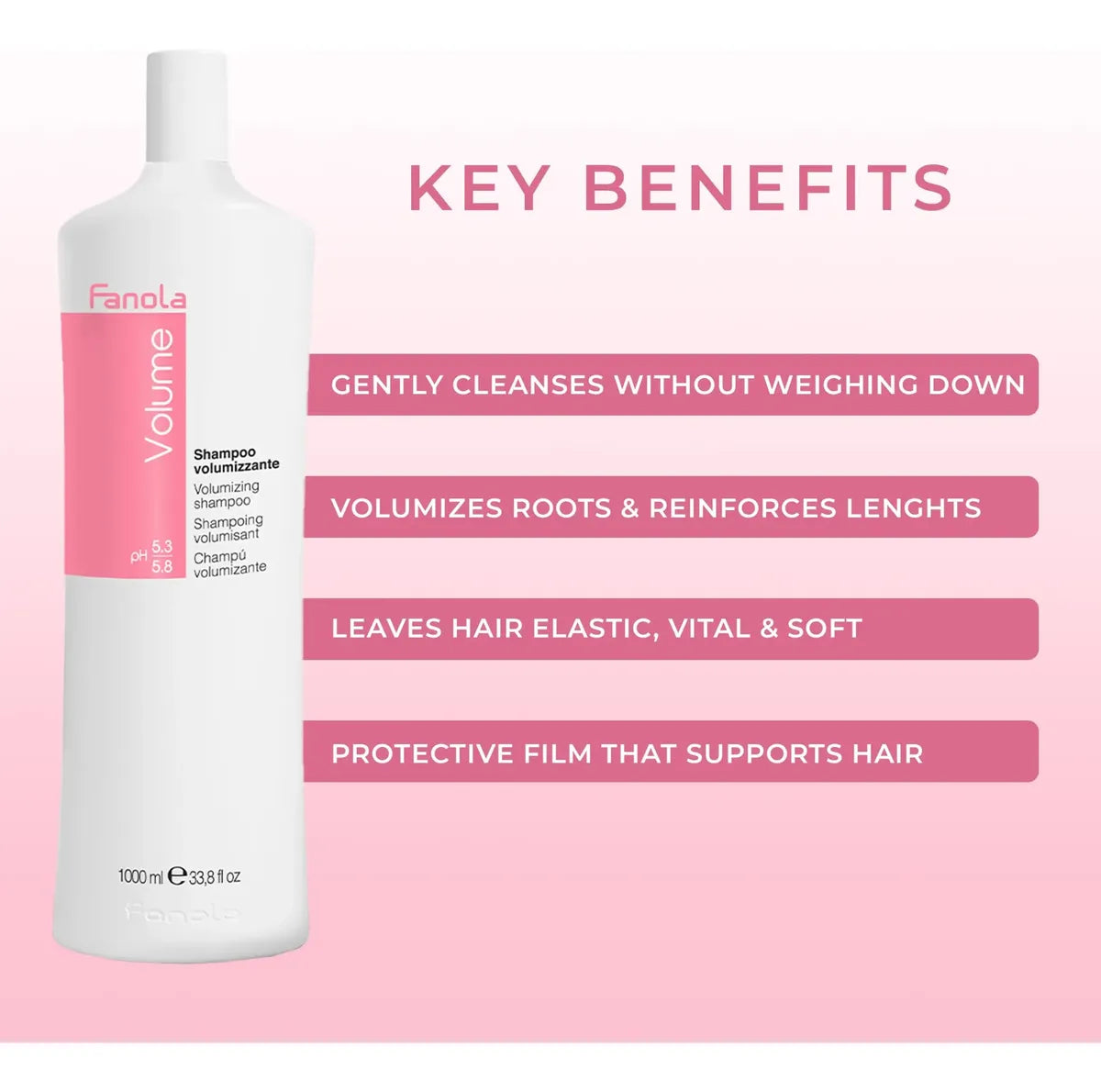 SHAMPOO FANOLA VOLUMIZANTE 1000 ML