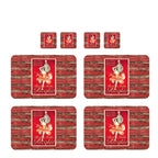 Individuales Reversibles set de 6 rectangular 41*27 cm + 6 Portavasos Ricqlés
