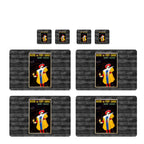 Individuales Reversibles set de 6 rectangular 41*27 cm + 6 Portavasos Ricqlés