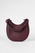 Saddle Shoulder Bag, Burgundy