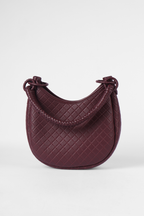 Saddle Shoulder Bag, Burgundy