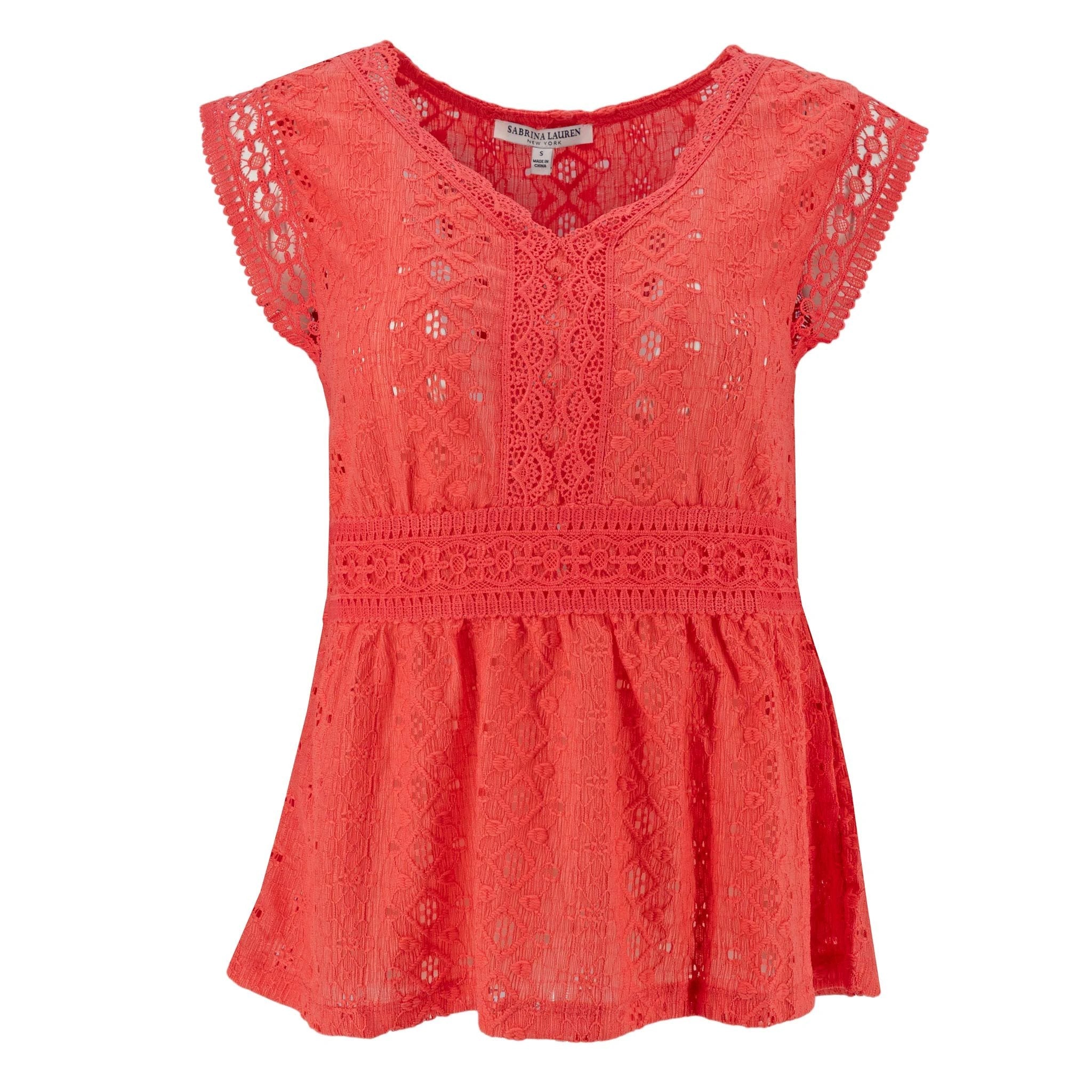 Blusa Sabrina Lauren Encaje Para Damas by Sg Tops