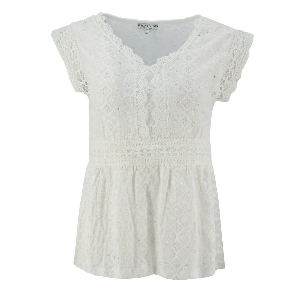 Blusa Sabrina Lauren Encaje Para Damas by Sg Tops