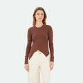 Sweatshirt, color/material marrón, marca Mercedes Campuzano – vista 1