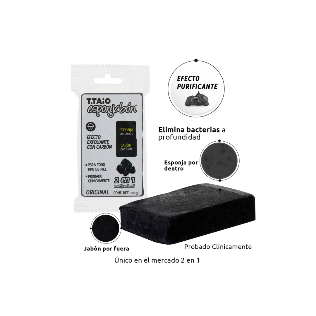 ESPONJABON BARRA - CARBON ACTIVADO 4.2 OZ (Nuevo)