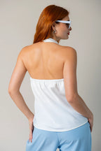 BLUSA HALTER SATIN B-C 8414.