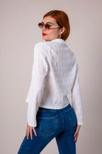 BLUSA LACE UP G-C 8600.