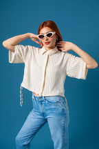 CAMISA CORTA RAYAS G-C 8594 - Kliquea