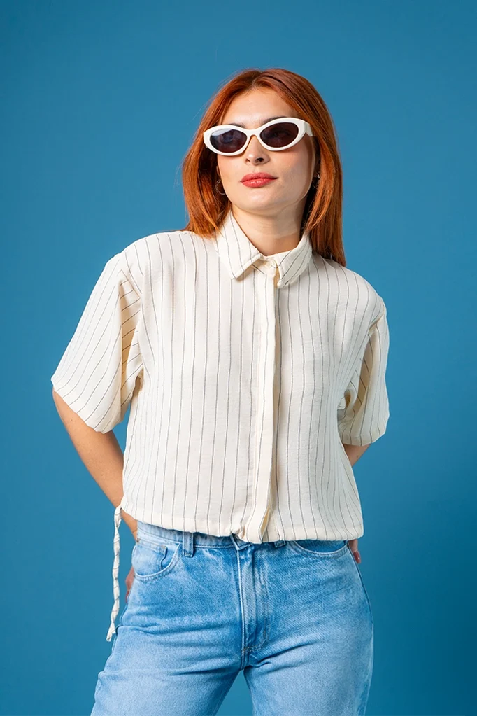 CAMISA CORTA RAYAS G-C 8594 - Kliquea