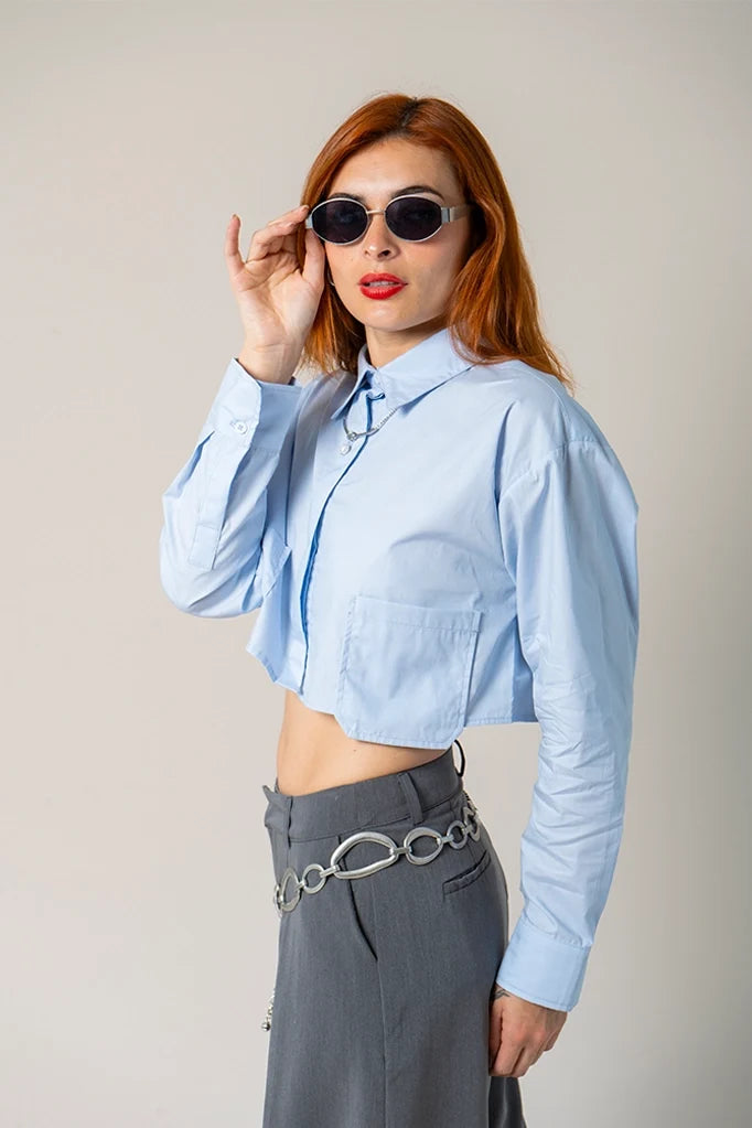 BH CAMISA POPELINA CROPPED 8537.