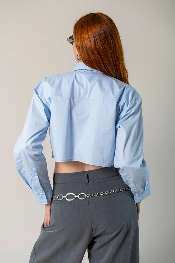 BH CAMISA POPELINA CROPPED 8537.