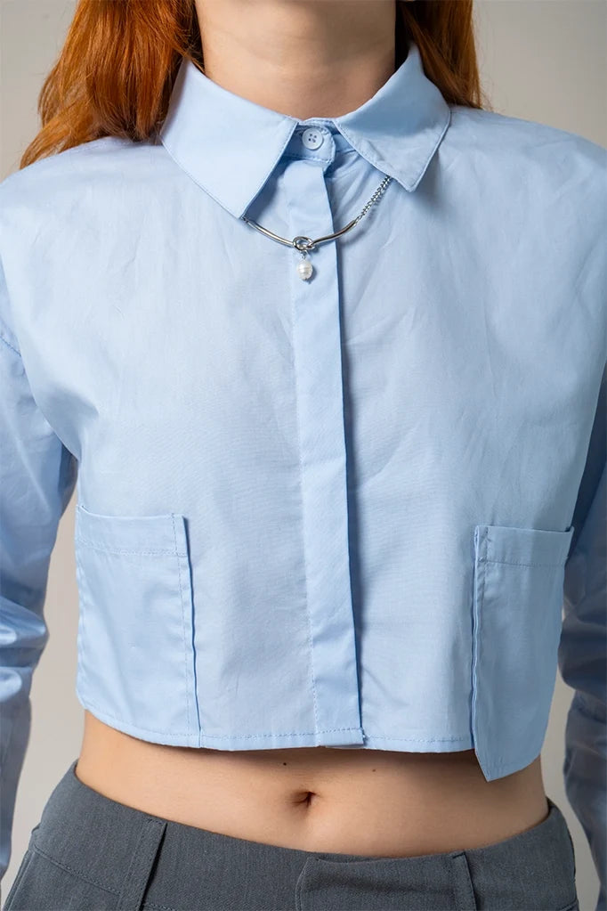 BH CAMISA POPELINA CROPPED 8537.