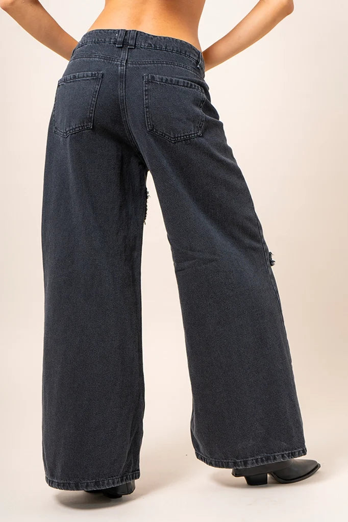 JEANS BAGGY DESFLECADO R-M 7569 - Kliquea
