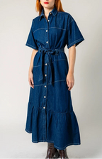 VESTIDO LARGO DENIM G-M 8309.