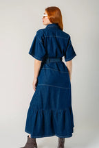 VESTIDO LARGO DENIM G-M 8309.