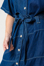 VESTIDO LARGO DENIM G-M 8309.