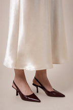 FALDA MIDI SATIN B-M 8557.