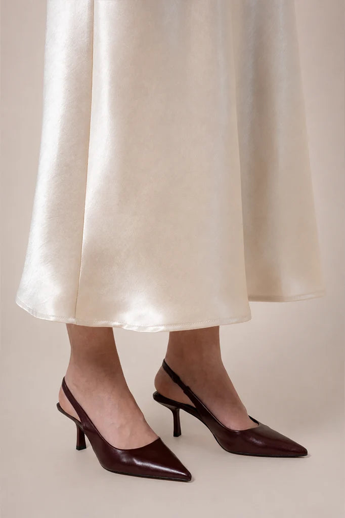 FALDA MIDI SATIN B-M 8557.