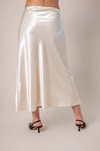 FALDA MIDI SATIN B-M 8557.