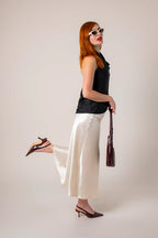 FALDA MIDI SATIN B-M 8557.