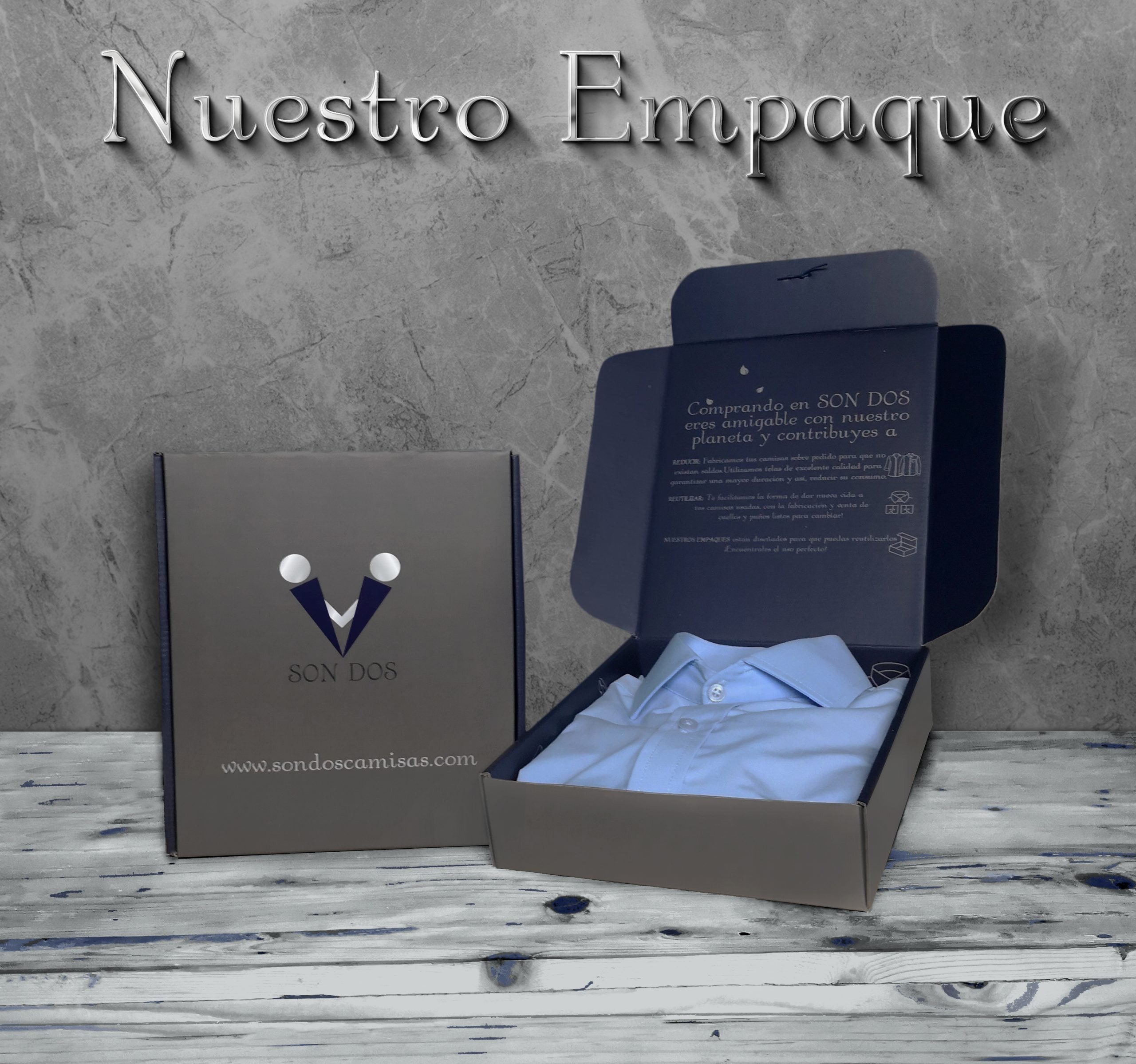 Camisa azul con capota amplia en 100% lino trabilla en manga larga hombre XS a 10XL