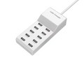 Estación de carga USB 10 Puertos 2.4A/1A