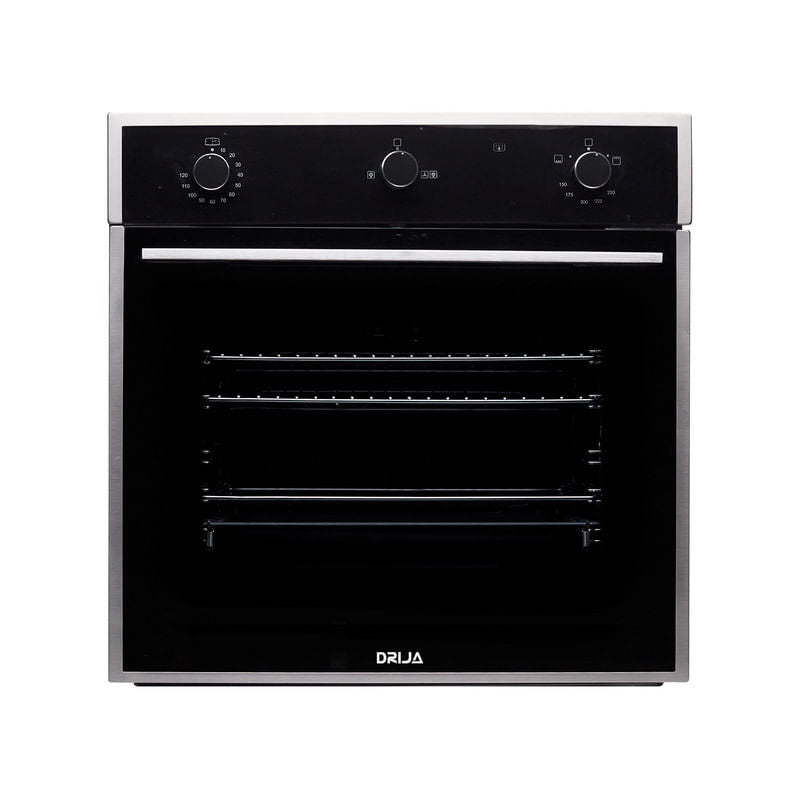 Horno de Gas DRIJA Vidrio Templado Acero Inoxidable Negro EUROPA 60 GAS GRILL