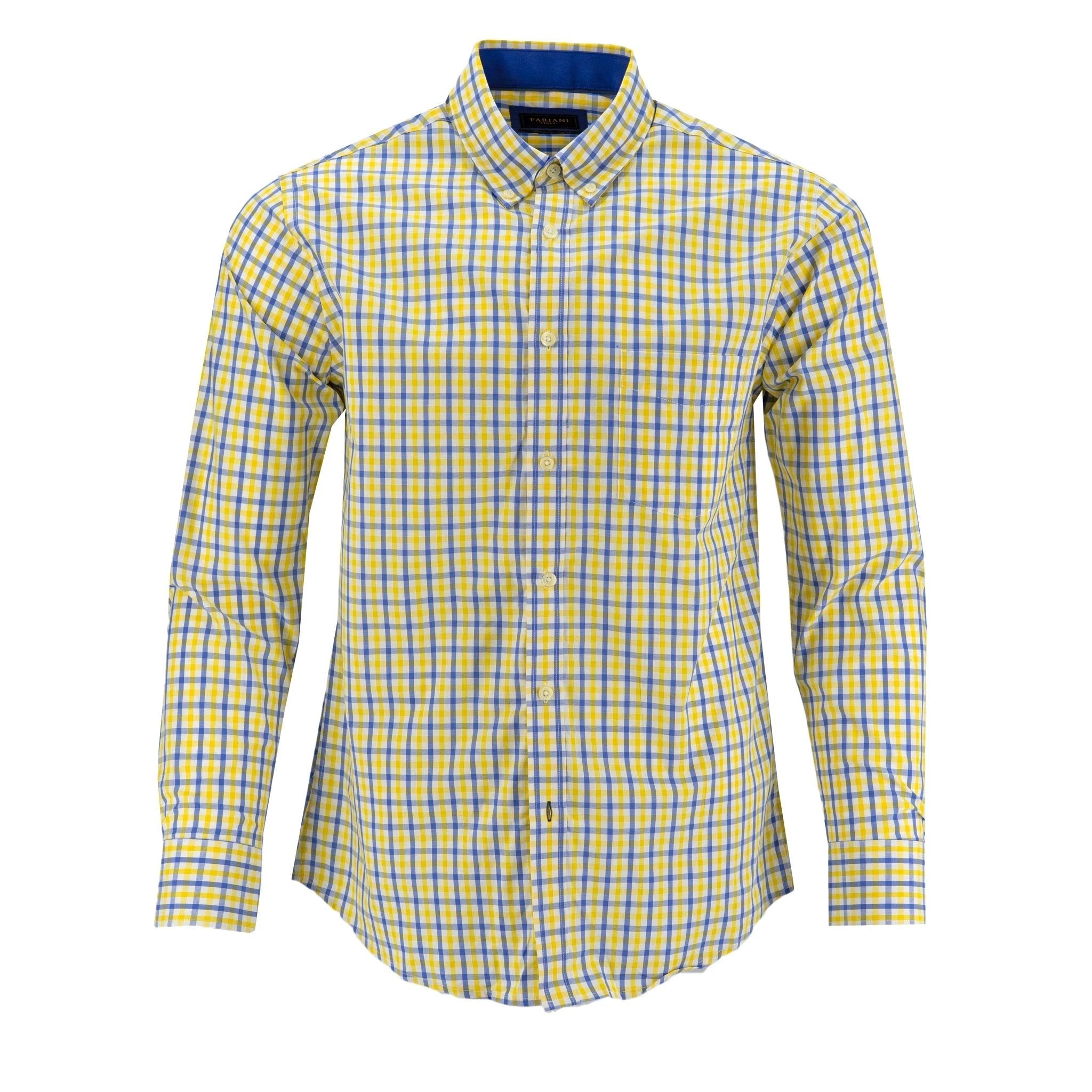 Camisa Fariani Mangas Largas Cuadros Para Caballeros by Fariani