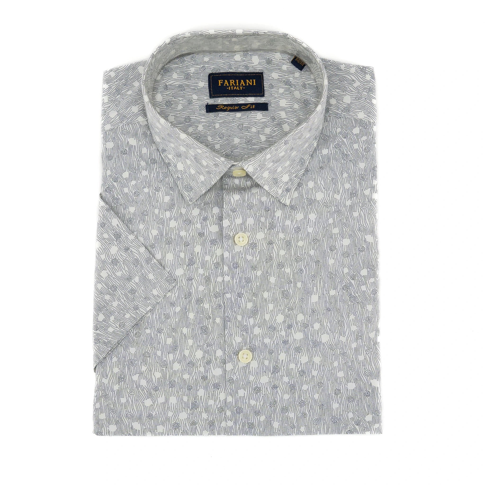 Camisa Fariani Mangas Cortas Estampada P/ Caballeros by Fariani