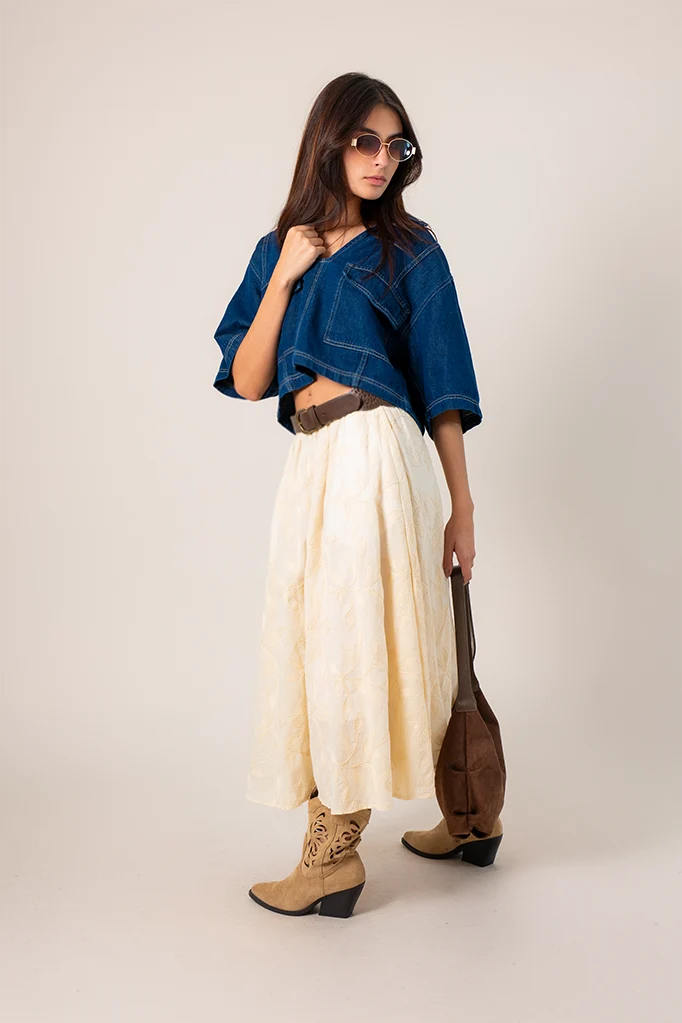 FALDA BORDADA B-C 8554 - Kliquea