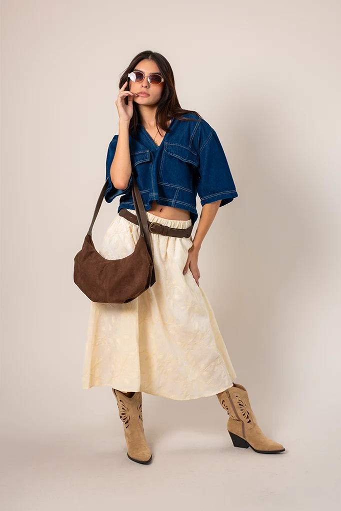 FALDA BORDADA B-C 8554 - Kliquea