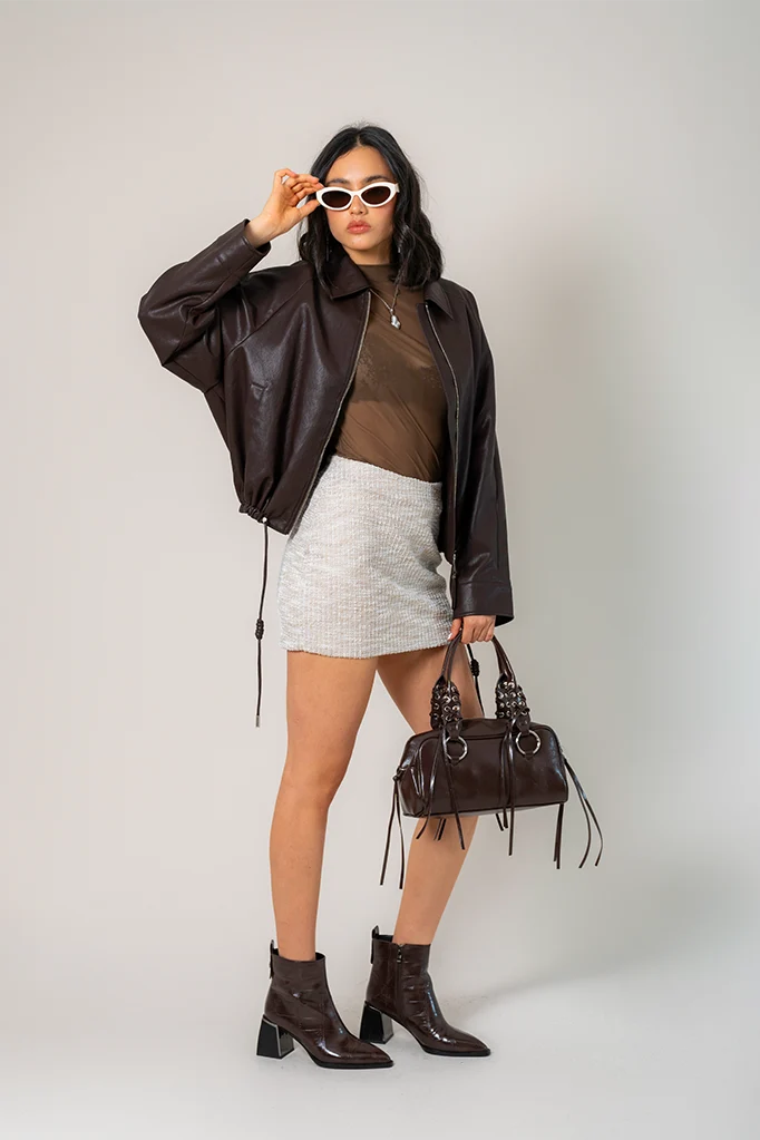 FALDA CORTA TWEED B-M 8719.
