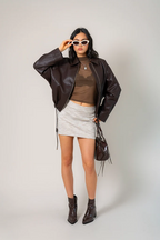 FALDA CORTA TWEED B-M 8719.