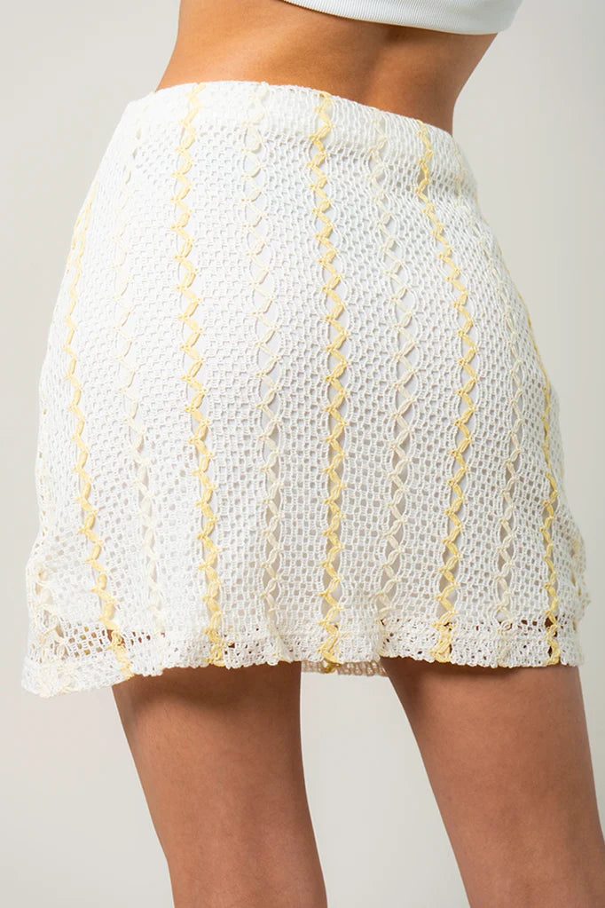 FALDA EFECTO CROCHET B-C 9379 - Kliquea