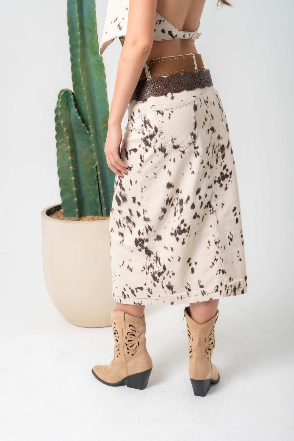 FALDA MIDI DENIM 8125 - Kliquea