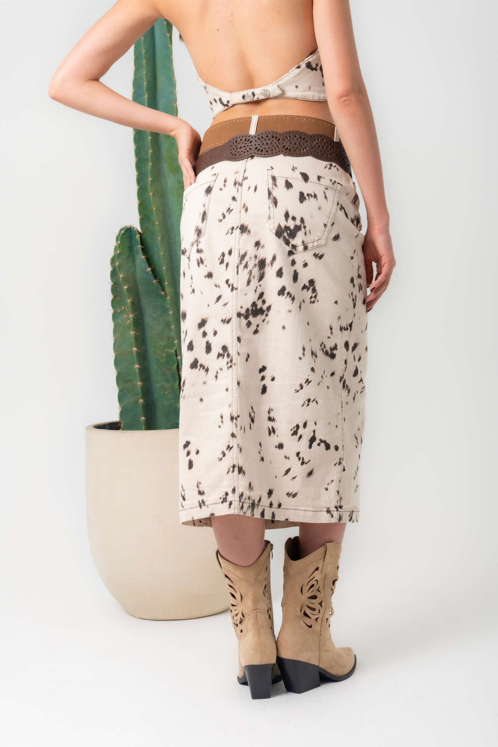 FALDA MIDI DENIM 8125 - Kliquea