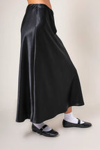 FALDA MIDI SATIN B-M 8557.