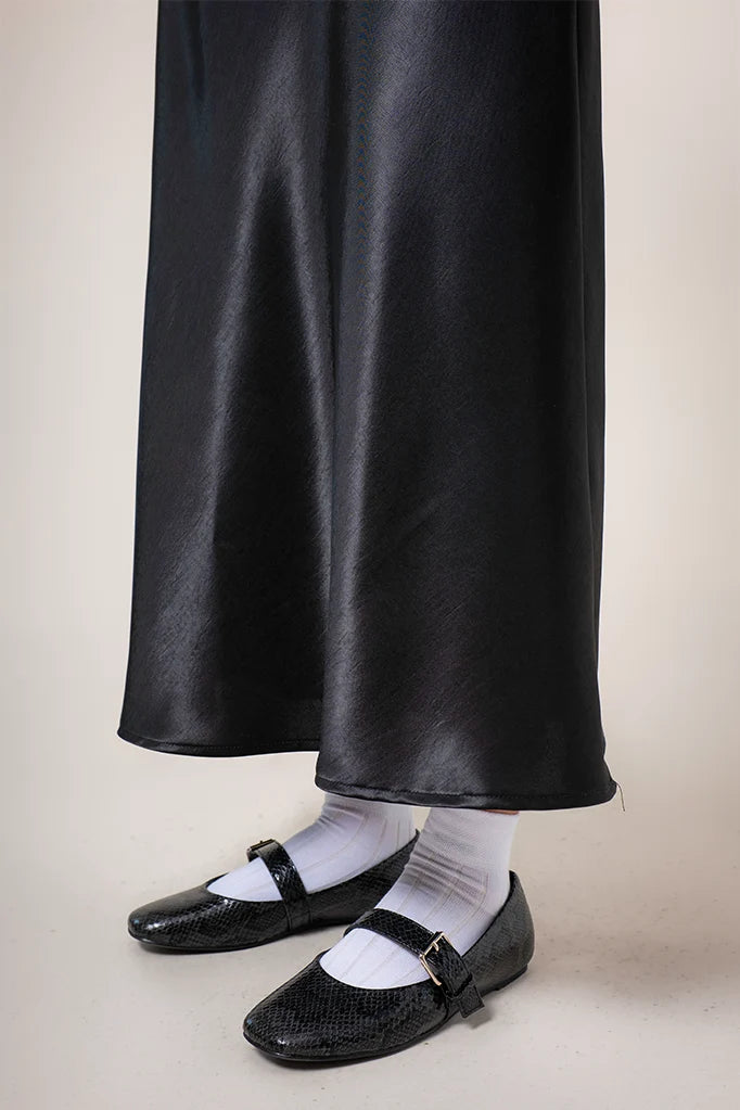 FALDA MIDI SATIN B-M 8557.