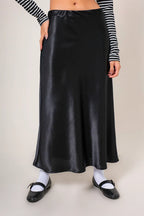 FALDA MIDI SATIN B-M 8557.