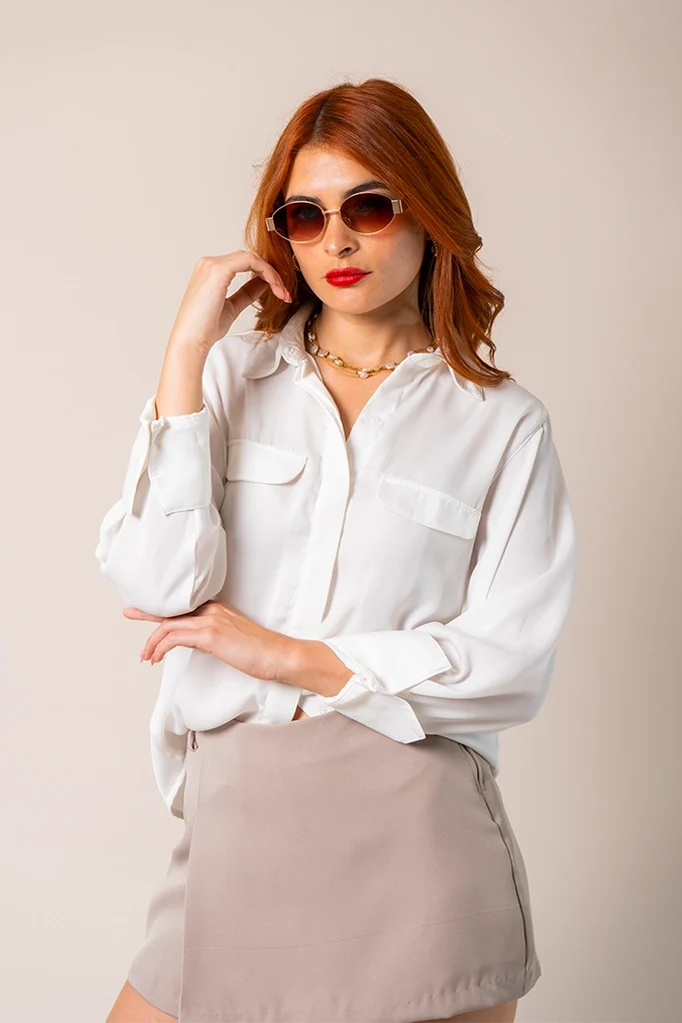 CAMISA SATIN B-M 8415.