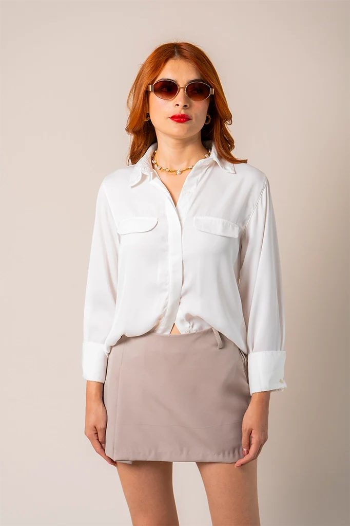 CAMISA SATIN B-M 8415.
