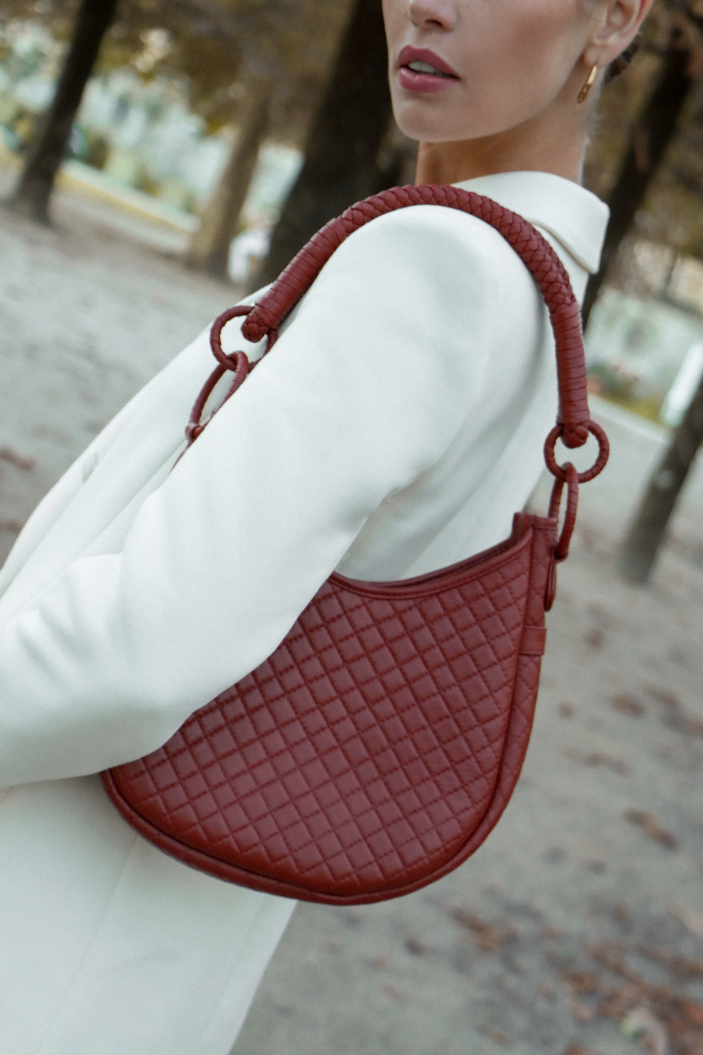 Saddle Shoulder Bag, Brick